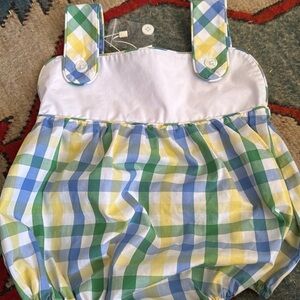 The Beaufort Bonnet Company Blue and Yellow Plaid Bubble